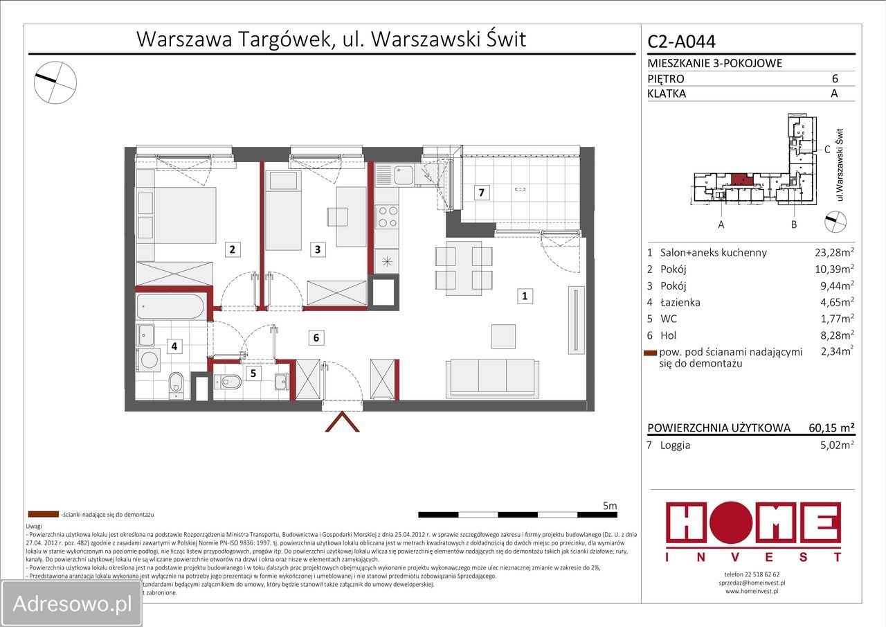 Mieszkanie 3-pokojowe Warszawa Targówek, ul. Warszawski Świt. Zdjęcie 2
