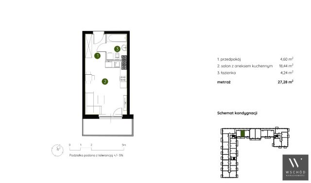 Mieszkanie 1-pokojowe Kraków Prądnik Biały. Zdjęcie 3