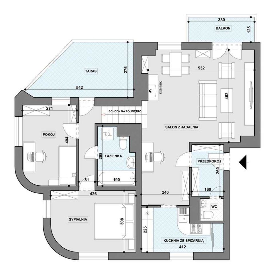 Mieszkanie 3-pokojowe Świnoujście Centrum, ul. Fryderyka Chopina. Zdjęcie 7