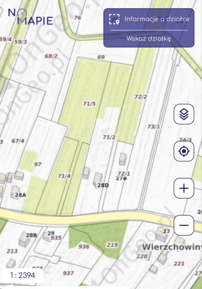 Działka budowlana Wierzchowiny. Zdjęcie 2