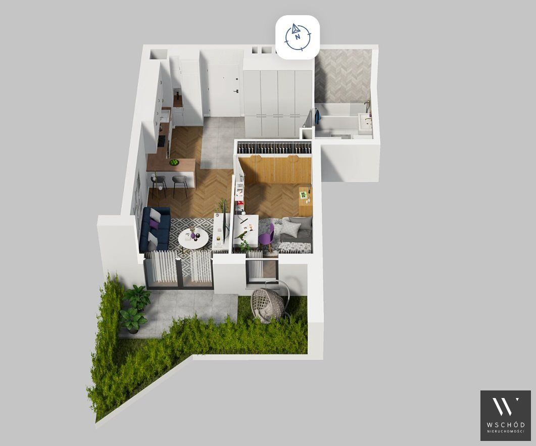 Mieszkanie 2-pokojowe Kraków Podgórze. Zdjęcie 2