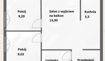 Mieszkanie 3-pokojowe Kraków Nowa Huta, os. Handlowe