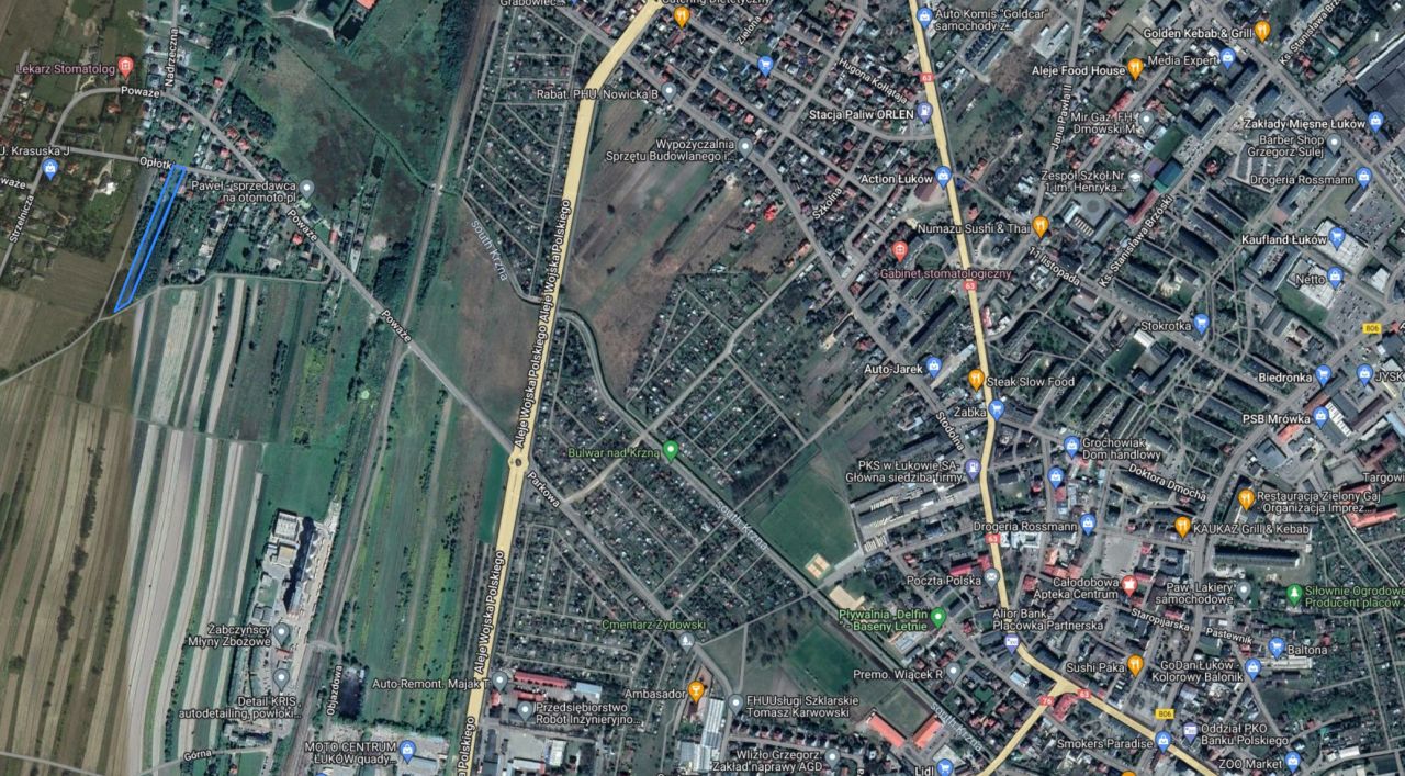 Działka budowlana Łuków Poważe, ul. Opłotki. Zdjęcie 3