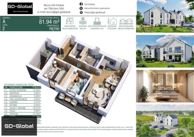 Mieszkanie 3-pokojowe Wisła Wielka. Zdjęcie 13