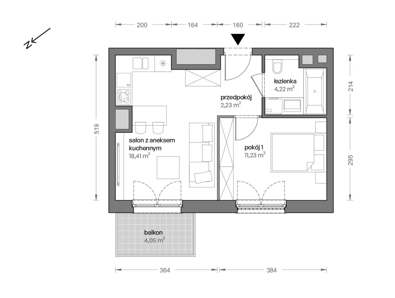 Mieszkanie 2-pokojowe Katowice Brynów, ul. Ceglana. Zdjęcie 7