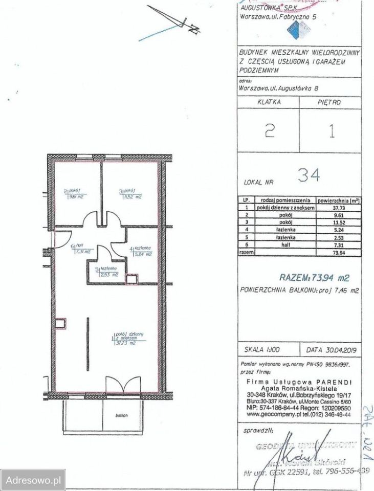 Mieszkanie 3-pokojowe Warszawa Wilanów, ul. Augustówka. Zdjęcie 2