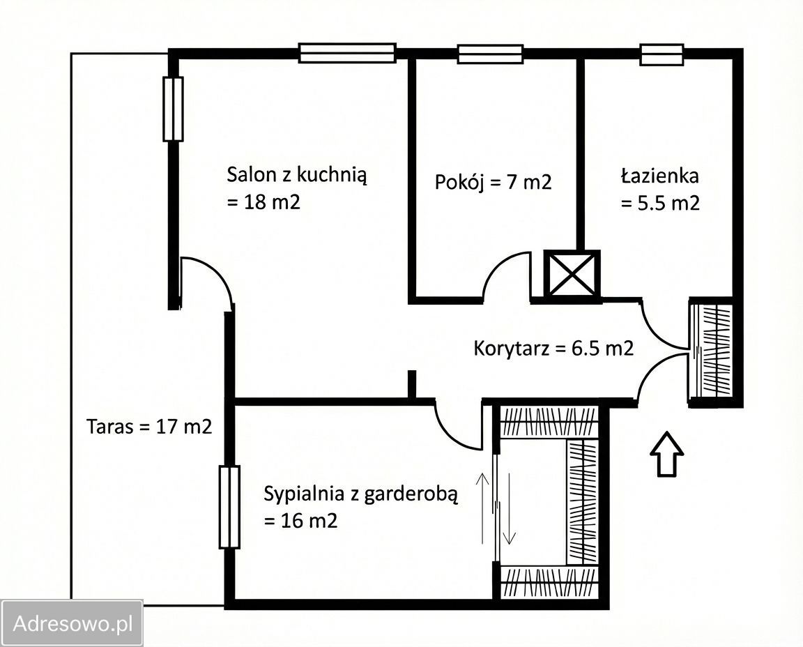 Mieszkanie 3-pokojowe Wrocław Muchobór Wielki, ul. Drohobycka. Zdjęcie 11
