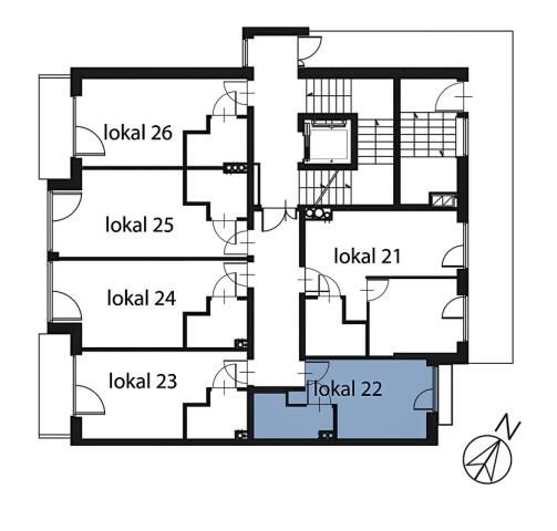 Mieszkanie 1-pokojowe Ełk Centrum, ul. Kazimierza Pułaskiego. Zdjęcie 5