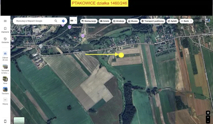 Działka budowlana Ptakowice, ul. Wyzwolenia