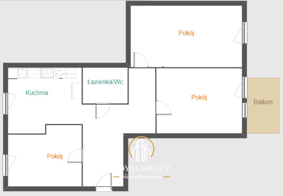Mieszkanie 3-pokojowe Lublin Kalinowszczyzna, ul. Franciszka Kleeberga. Zdjęcie 12