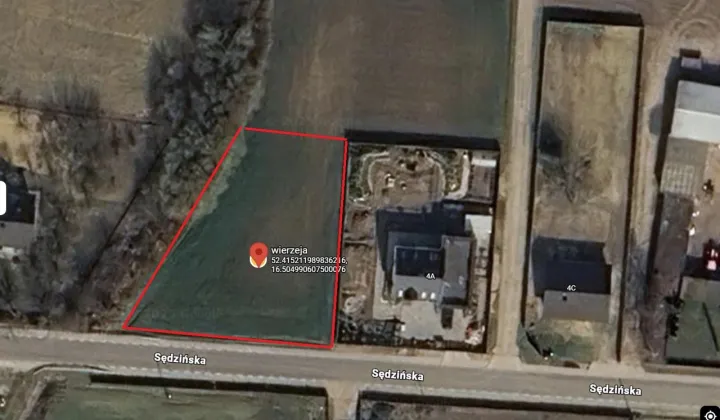 Działka budowlana Wierzeja, ul. Sędzińska