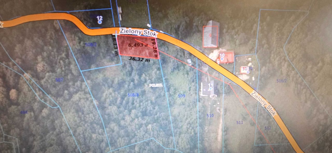 Działka rolno-budowlana Włosań. Zdjęcie 2
