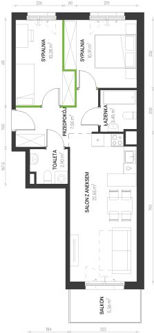 Mieszkanie 3-pokojowe Wrocław Maślice, ul. Augustowska. Zdjęcie 6