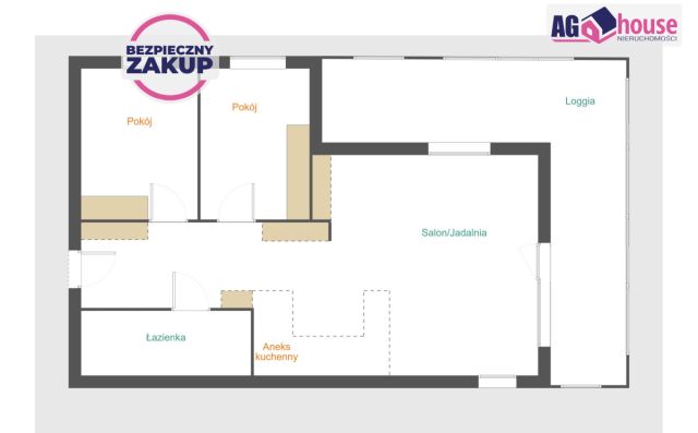 Mieszkanie 3-pokojowe Gdańsk Letnica, ul. Letnicka. Zdjęcie 1