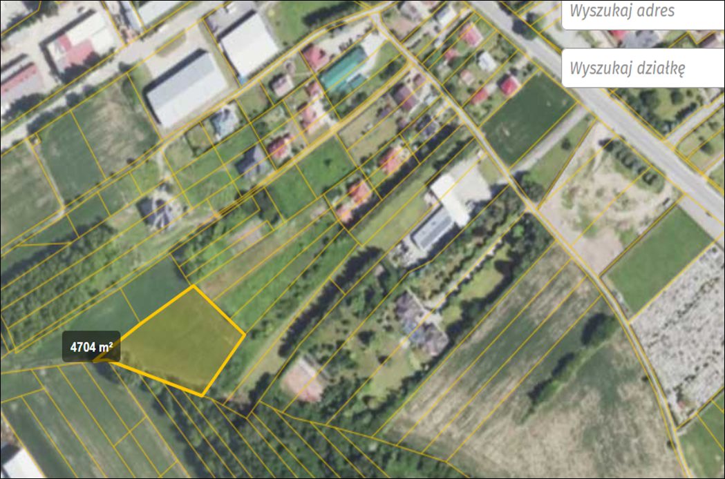 Działka rolno-budowlana Munina Środek, ul. Różana