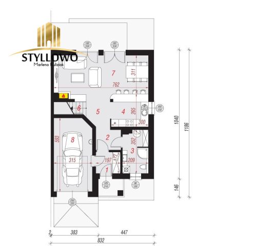 dom szeregowy, 4 pokoje Juszkowo. Zdjęcie 5