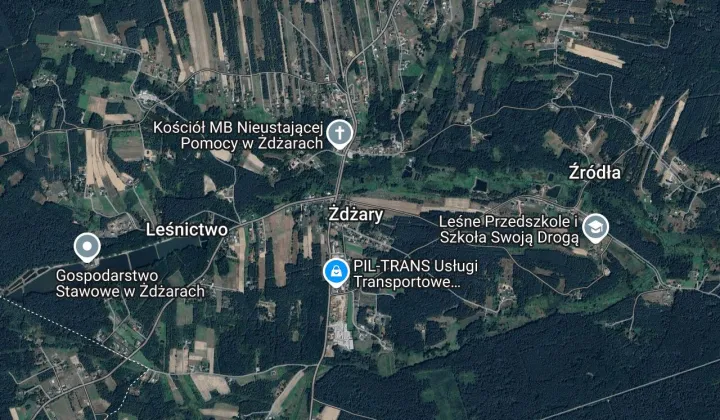 Działka leśna Żdżary Las