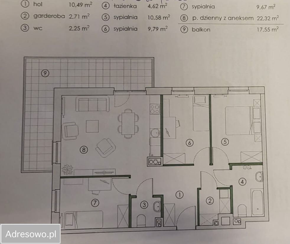 Mieszkanie 4-pokojowe Straszyn, ul. prof. Zdzisława Pidka. Zdjęcie 5
