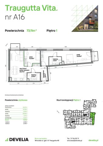 Mieszkanie 3-pokojowe Wrocław, ul. gen. Romualda Traugutta. Zdjęcie 6
