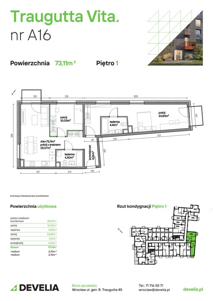 Mieszkanie 3-pokojowe Wrocław, ul. gen. Romualda Traugutta. Zdjęcie 6