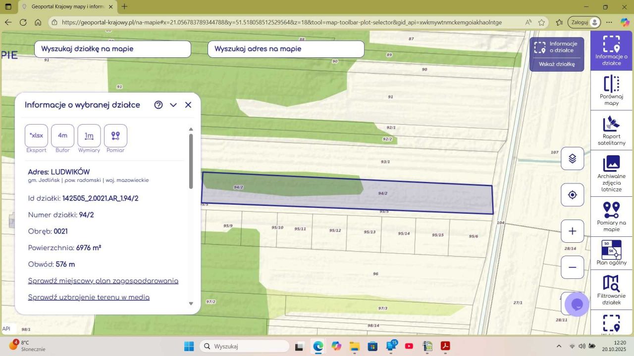 Działka budowlana Ludwików