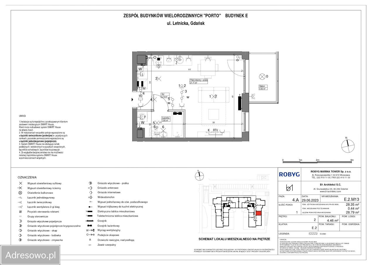 Mieszkanie 1-pokojowe Gdańsk Letnica. Zdjęcie 3
