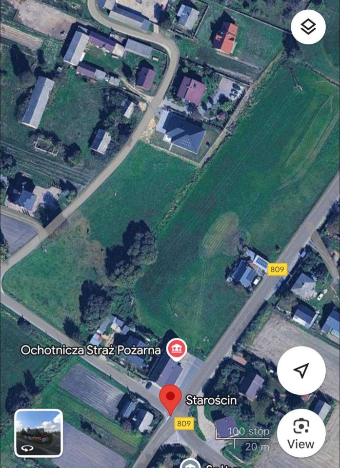 Działka budowlana Starościn