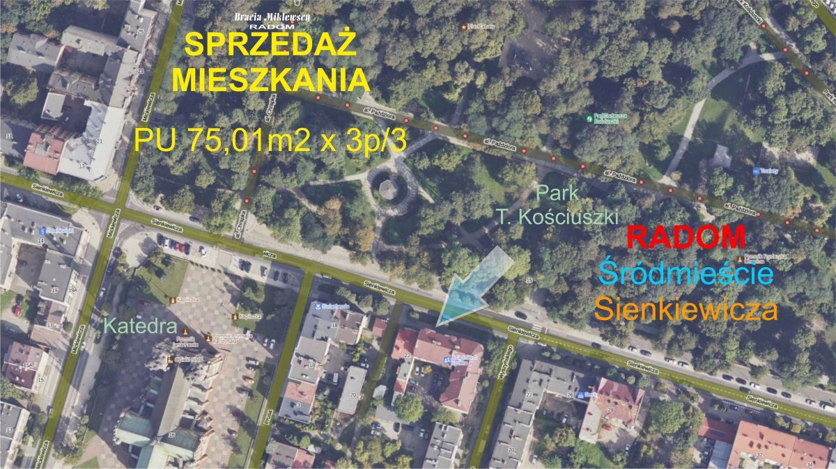 Mieszkanie 3-pokojowe Radom Śródmieście, ul. kard. Stefana Wyszyńskiego. Zdjęcie 2