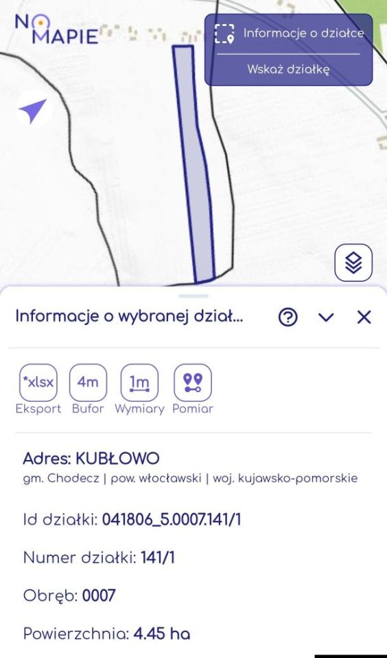 Działka rolna Kubłowo Małe. Zdjęcie 4