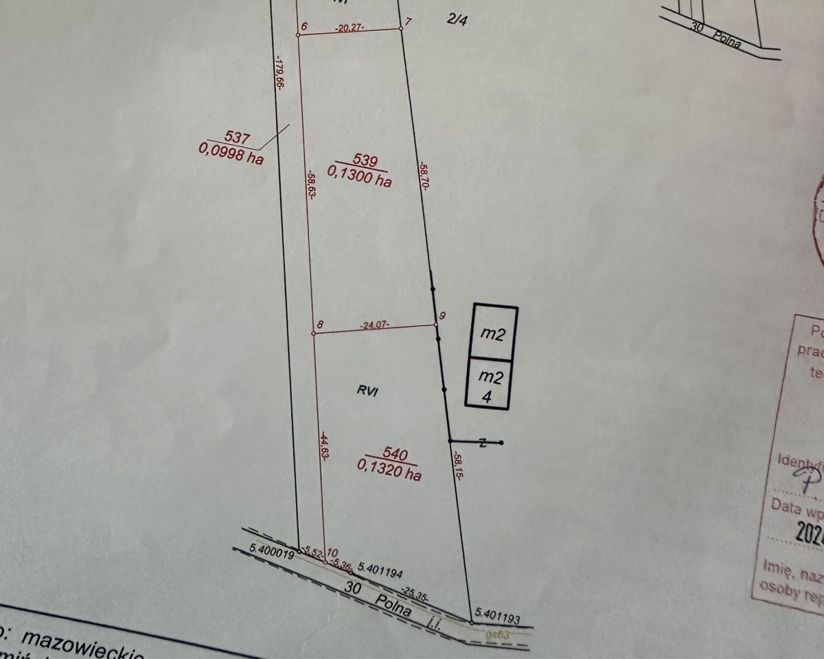 Działka rolno-budowlana Cięciwa, ul. Polna. Zdjęcie 2