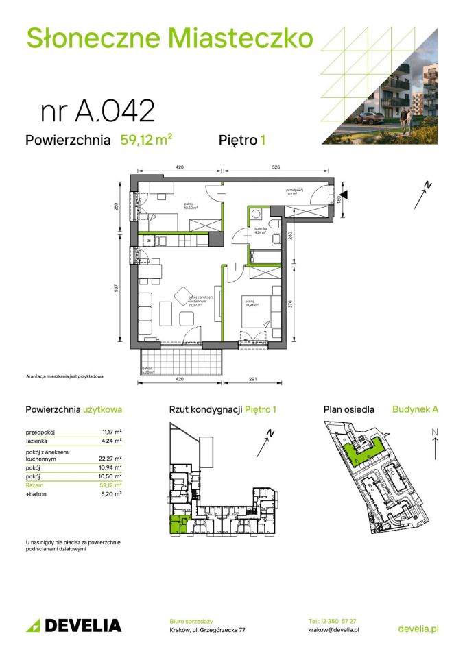 Mieszkanie 3-pokojowe Kraków Bieżanów, ul. Henryka i Karola Czeczów. Zdjęcie 7