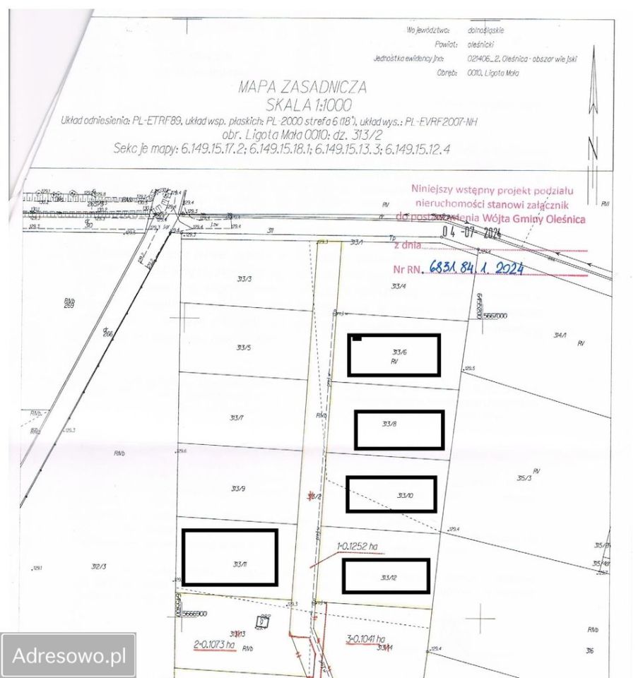 Działka budowlana Ligota Mała. Zdjęcie 7