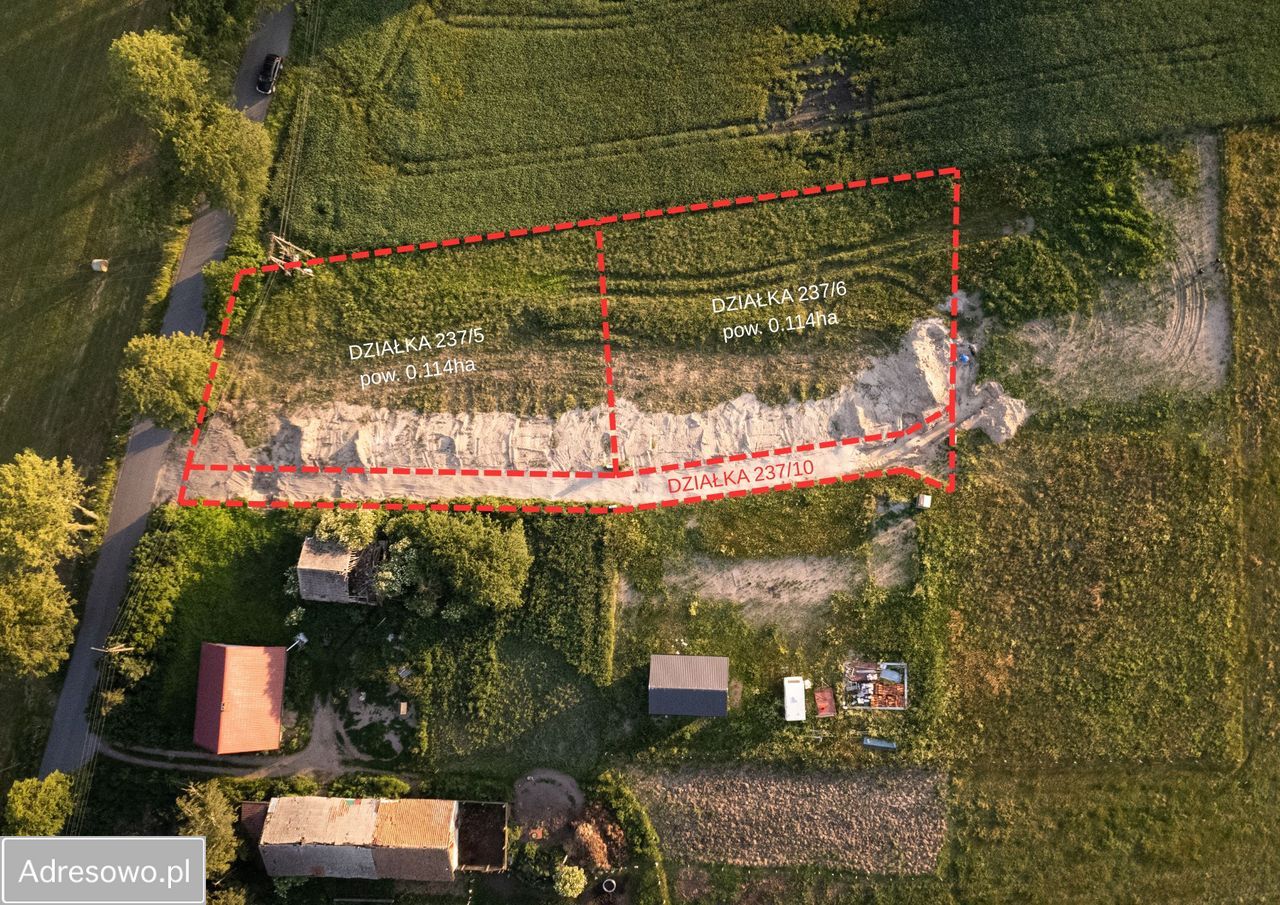 Działka budowlana Kożuchy Wielkie. Zdjęcie 5