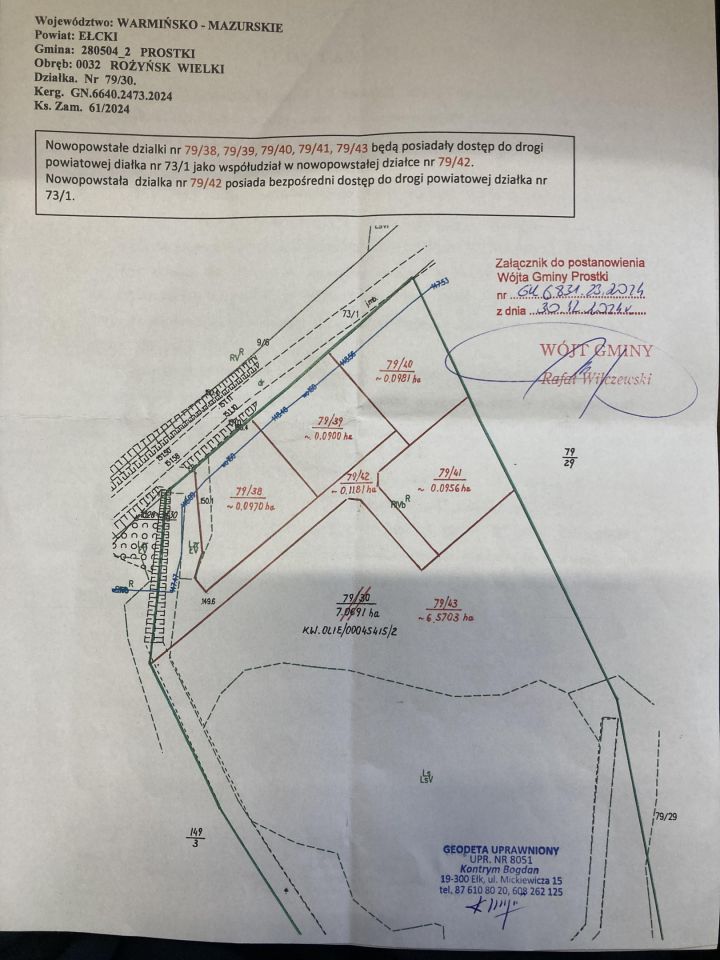 Działka budowlana Rożyńsk Wielki. Zdjęcie 4