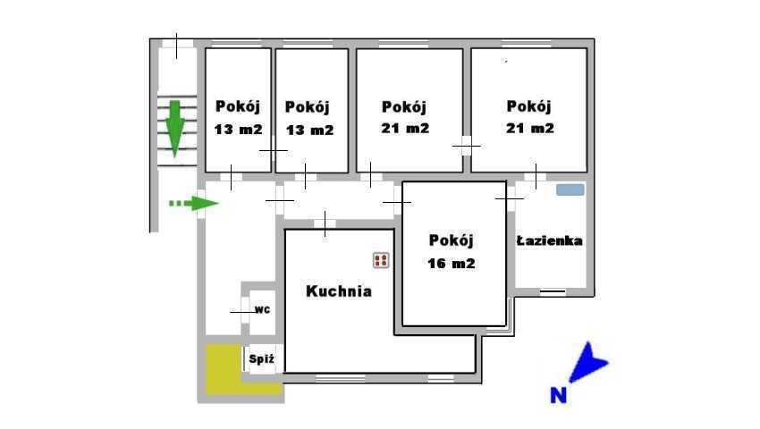 Mieszkanie 5-pokojowe Bielsko-Biała, ul. 1 Maja. Zdjęcie 4