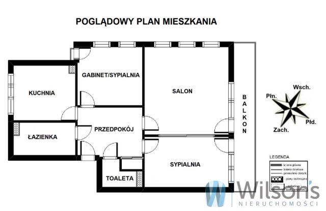 Mieszkanie 3-pokojowe Warszawa Powiśle, ul. Tamka. Zdjęcie 11