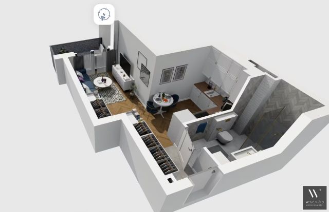 Mieszkanie 1-pokojowe Kraków. Zdjęcie 4