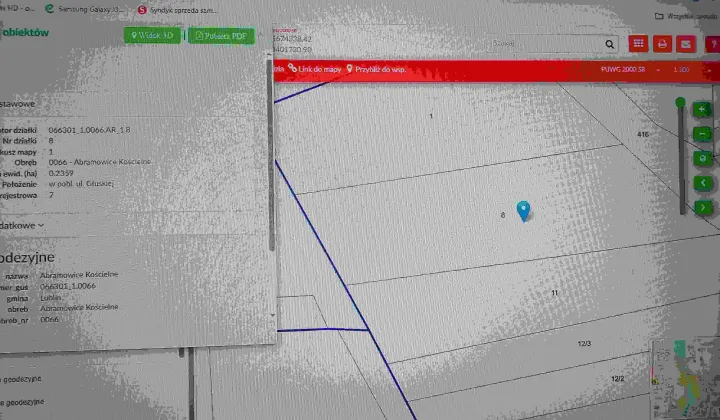 Działka rolna Lublin Abramowice, ul. Głuska