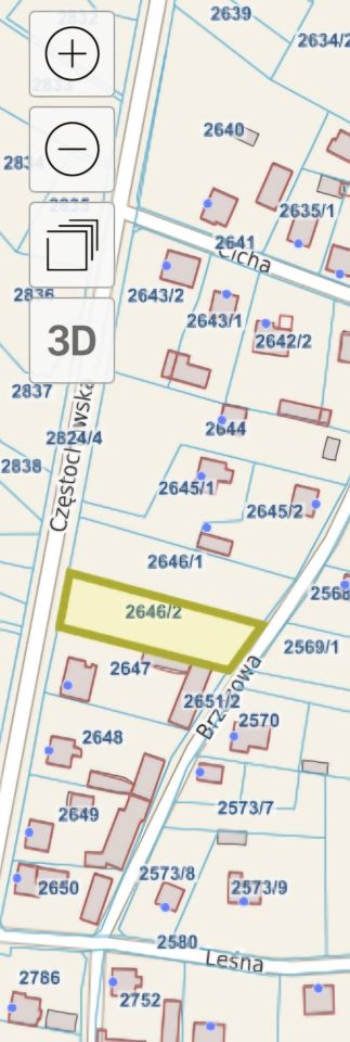 Działka budowlana Ostrowy nad Okszą Raków, ul. Częstochowska. Zdjęcie 2