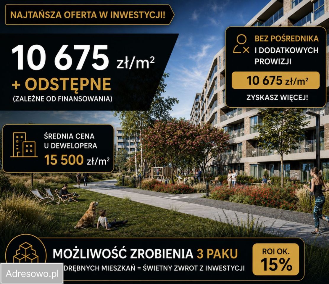 Mieszkanie 4-pokojowe Wrocław Psie Pole, ul. Władysława Reymonta. Zdjęcie 2