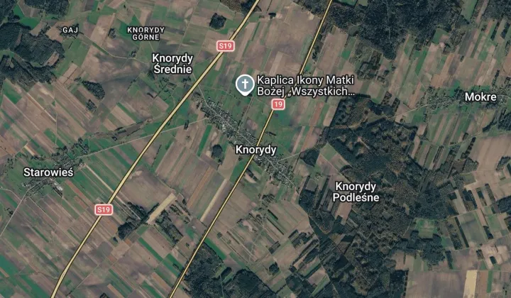 Działka rolna Knorydy Knorydy Średnie