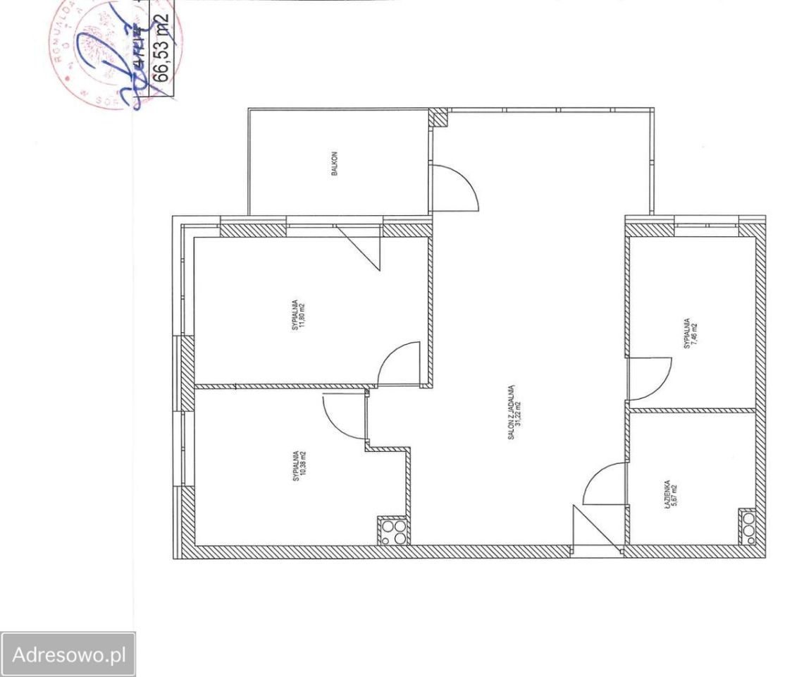 Mieszkanie 4-pokojowe Gorzów Wielkopolski Śródmieście, ul. kard. Stefana Wyszyńskiego. Zdjęcie 15
