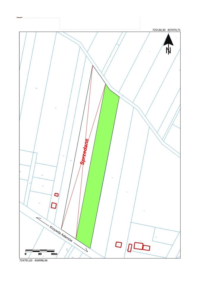 Działka inwestycyjna Adamów, ul. Batalionów Chłopskich
