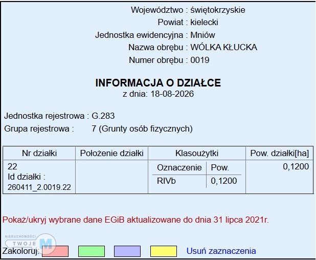 Działka budowlana Wólka Kłucka. Zdjęcie 4
