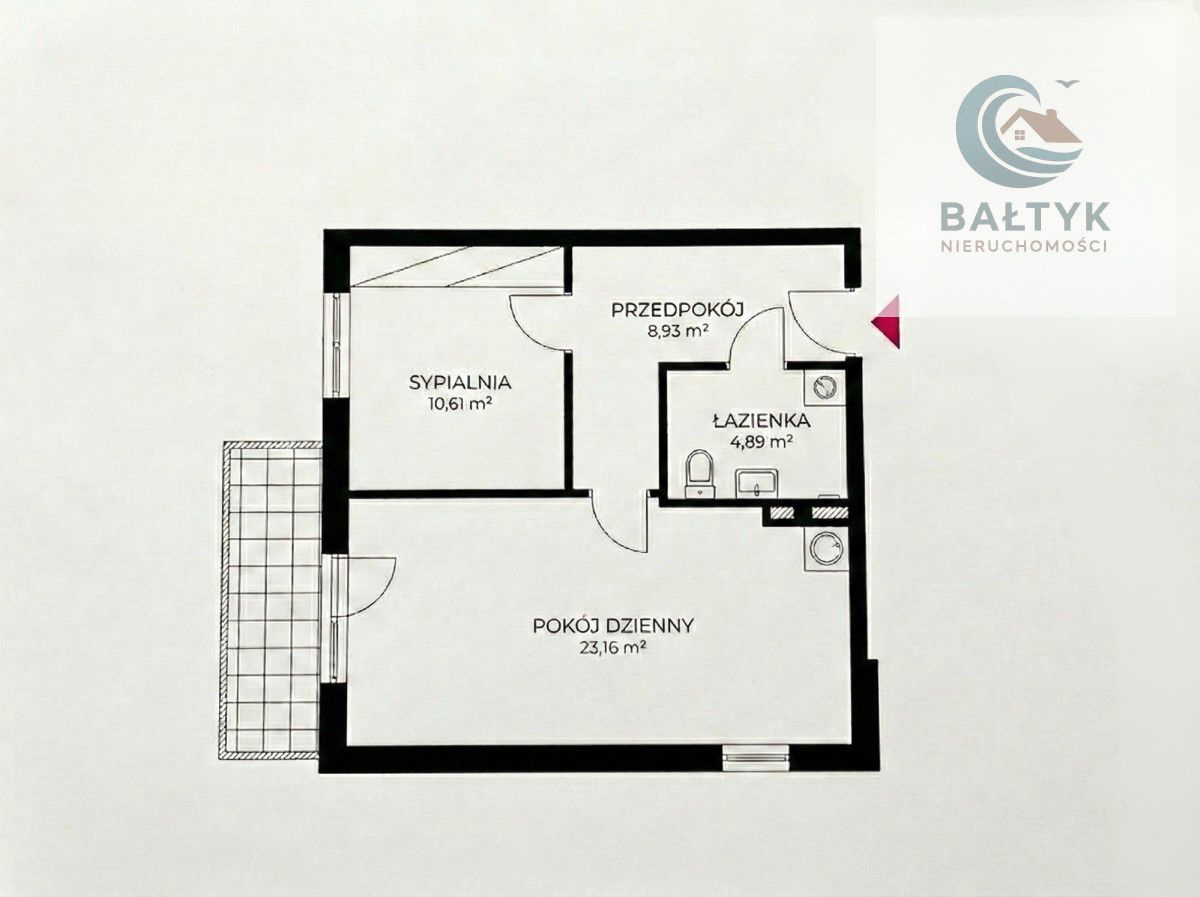 Mieszkanie 2-pokojowe Gdańsk Jasień, ul. Kazimierza Leskiego. Zdjęcie 11