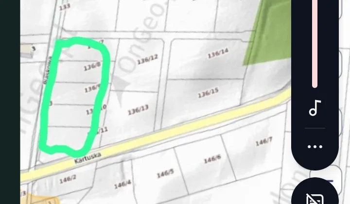 Działka budowlana Klonowo Górne, Piaskowa/kartuska