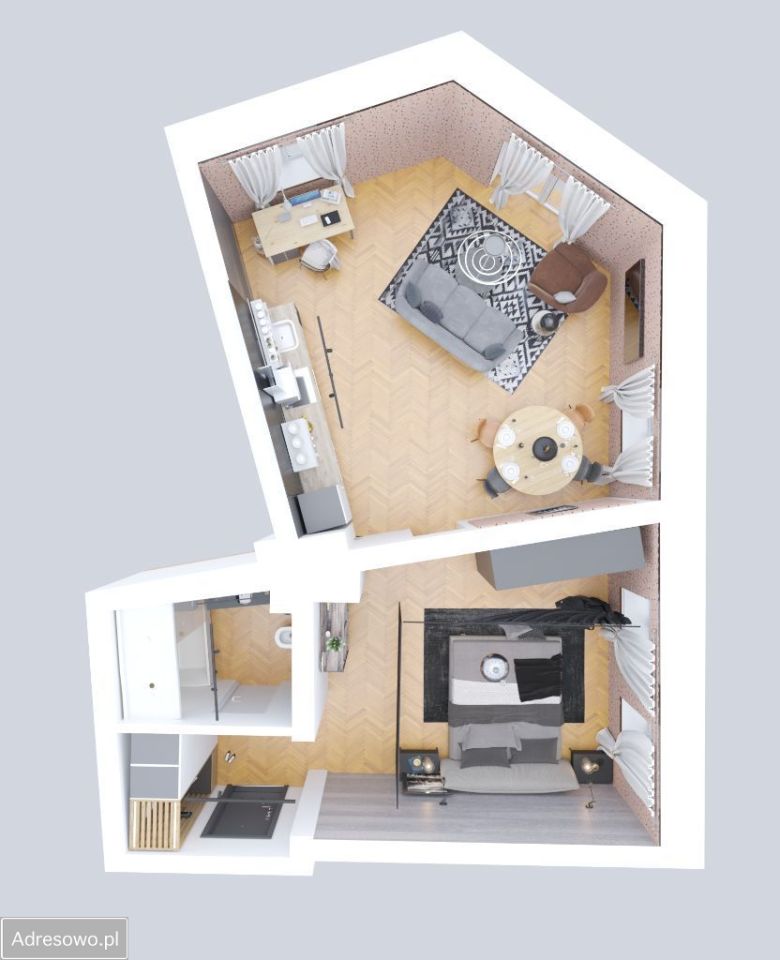 Mieszkanie 2-pokojowe Żyrardów, ul. Fryderyka Chopina. Zdjęcie 11