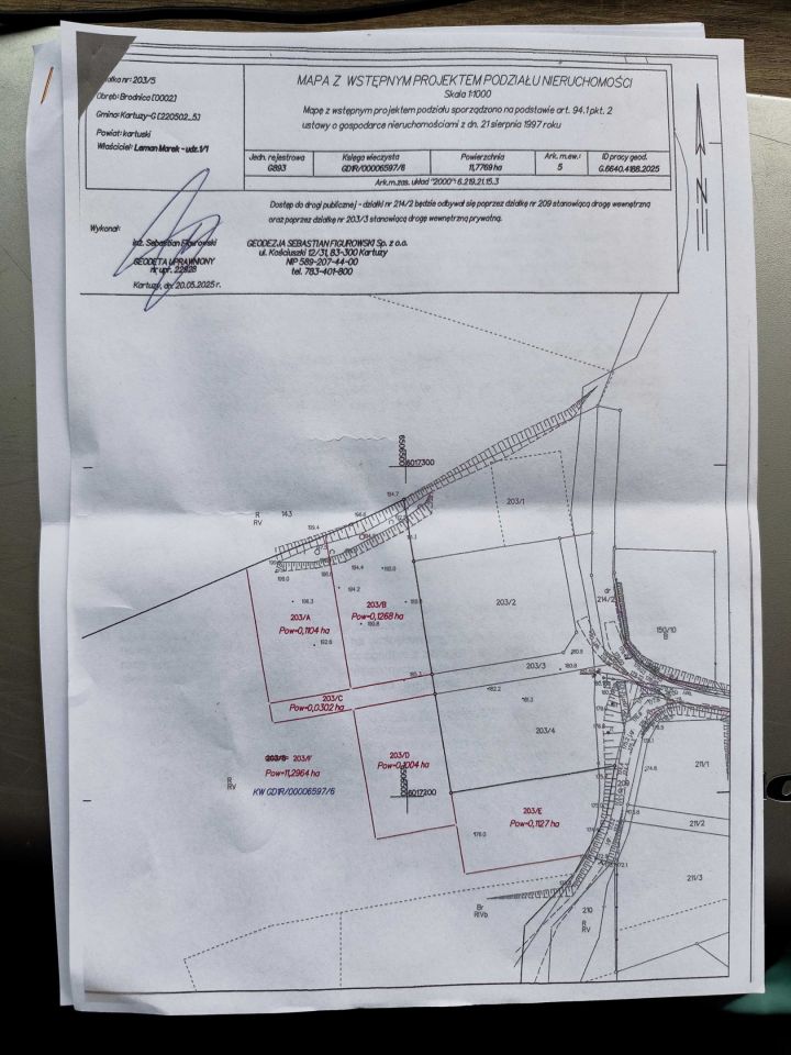 Działka budowlana Brodnica Górna. Zdjęcie 5