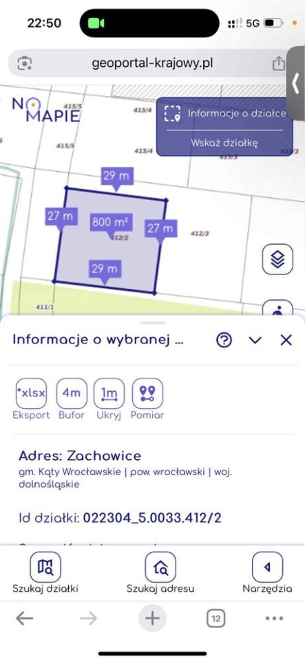Działka budowlana Zachowice