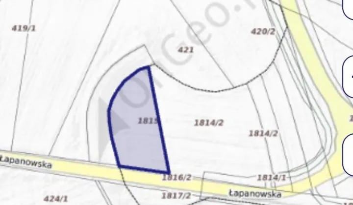 Działka rolna Gdów, ul. Łapanowska